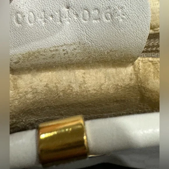 Vintage Gucci Interlocking GG Clutch purse shoulder bag ivory gold authentic - Picture 10 of 16